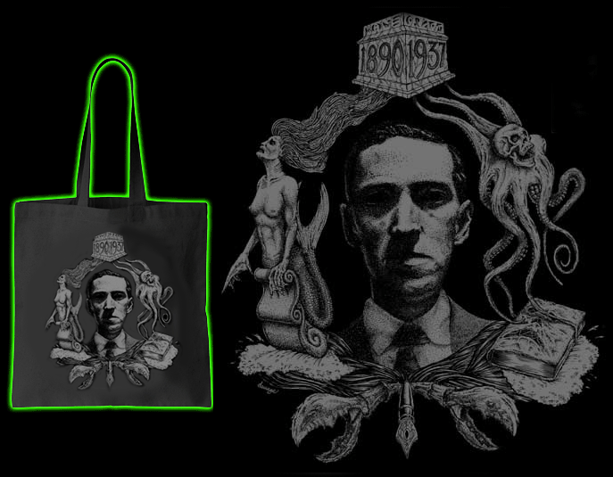 H.P. Lovecraft Canvas Tote Bag