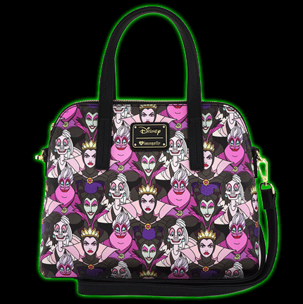 Disney Villains Purple Handbag by Loungefly