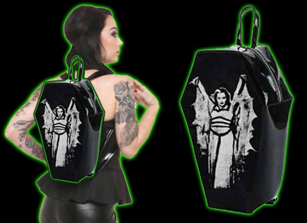 Lily Munster Coffin Backpack