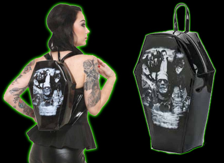 Universal Monsters Collage Coffin Backpack
