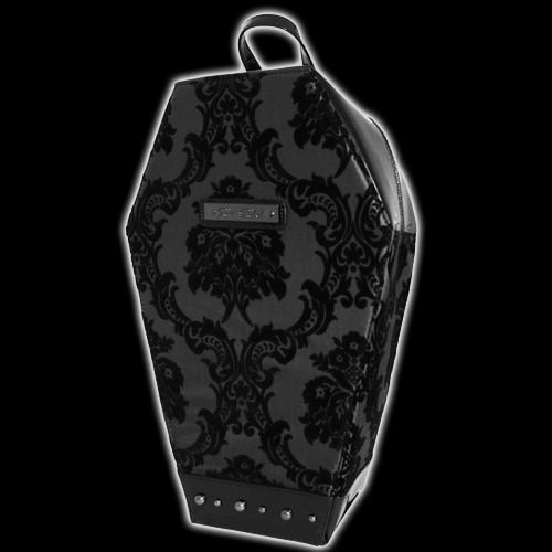 Damask Coffin Backpack in Black