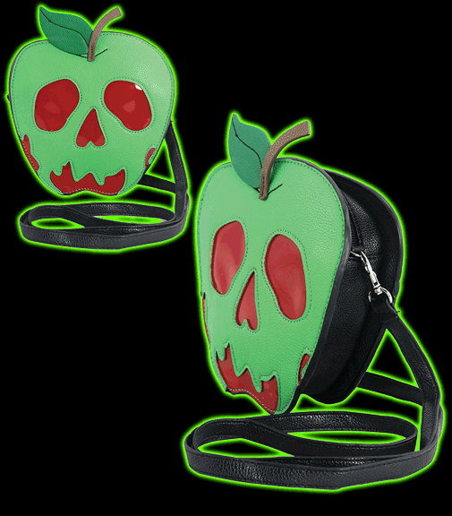 Poisoned Apple Vinyl Crossbody Bag (Green)