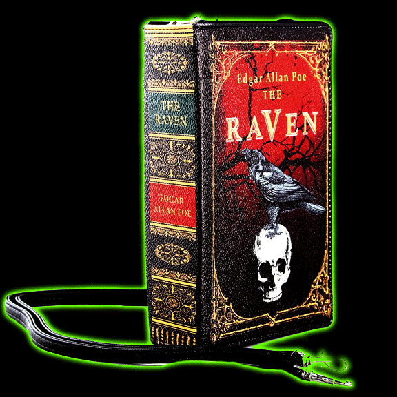 The Raven Vintage Book Clutch Bag In Vinyl
