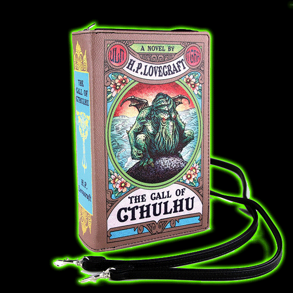 The Call Of Cthulhu Book Clutch Bag In Vinyl
