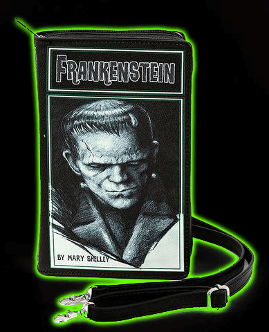 Frankenstein Book Clutch Bag