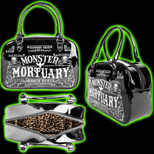 MONSTER MORTUARY HOLDALL PURSE