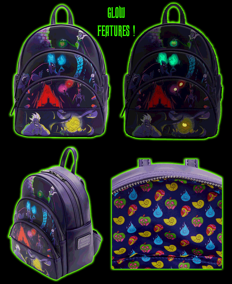 Loungefly - Disney Villain's Flame Mini Backpack