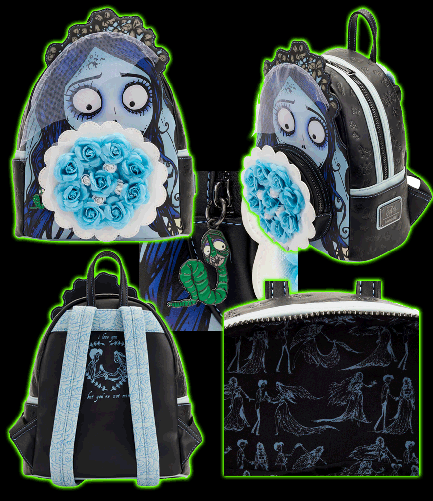 The Corpse Bride Emily Bouquet Mini Backpack