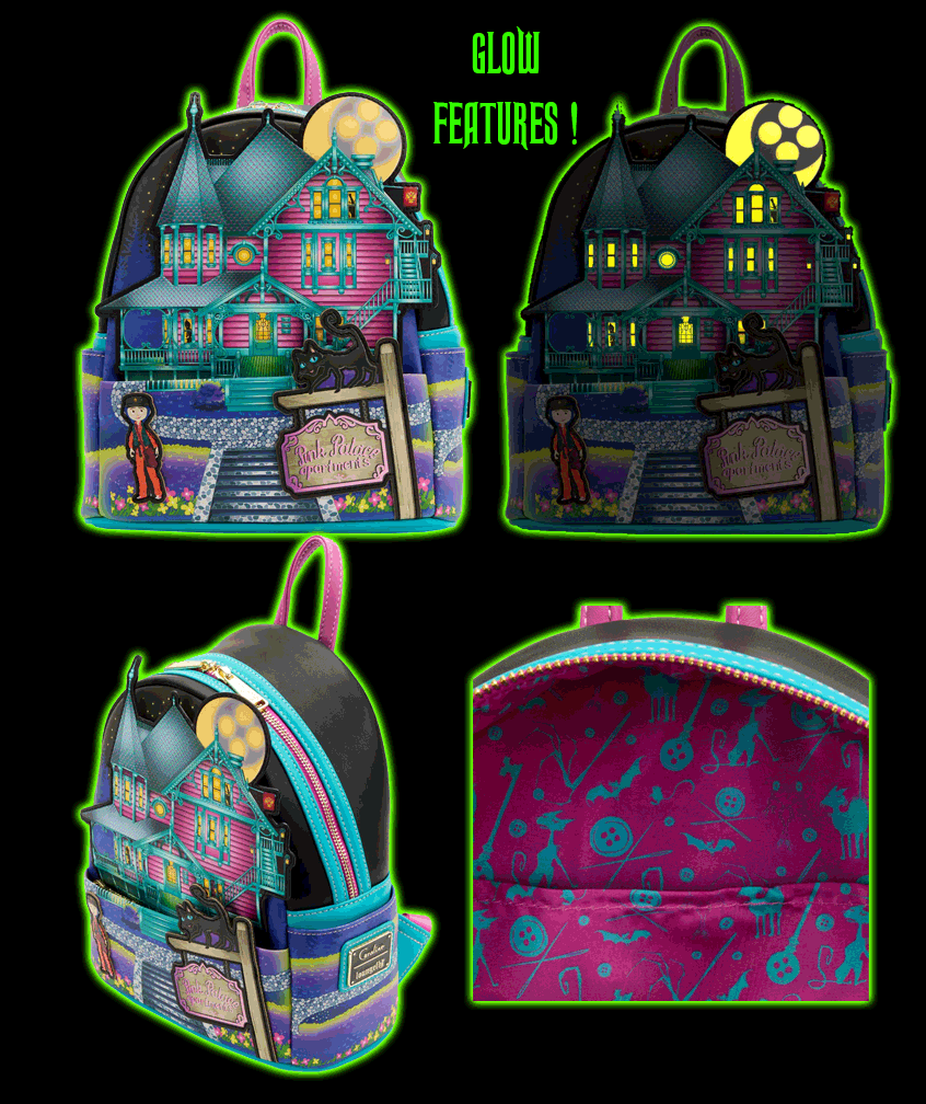 Coraline Glow in the Dark House Mini Backpack