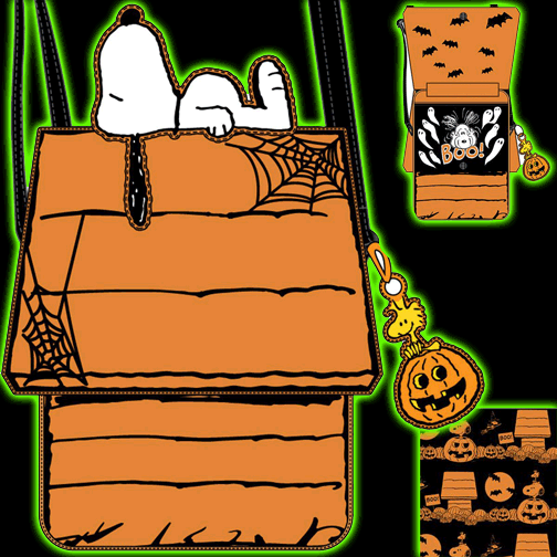 Peanuts Snoopy Halloween Doghouse Crossbody Purse