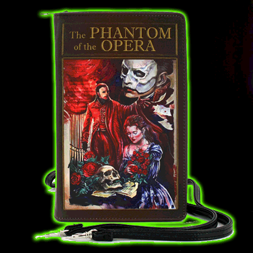 The Phantom Of The Opera Book Clutch Bag In Vinyl