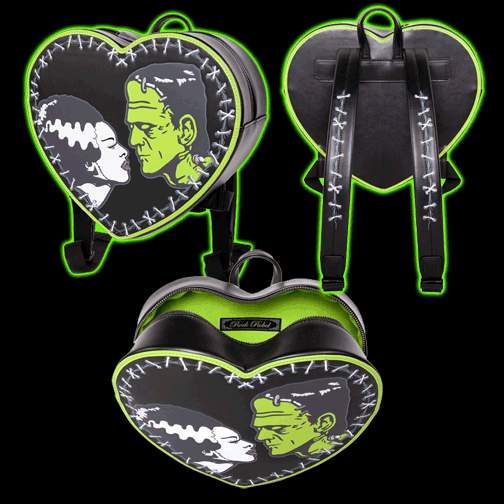 Bride of Frankenstein Heart Backpack