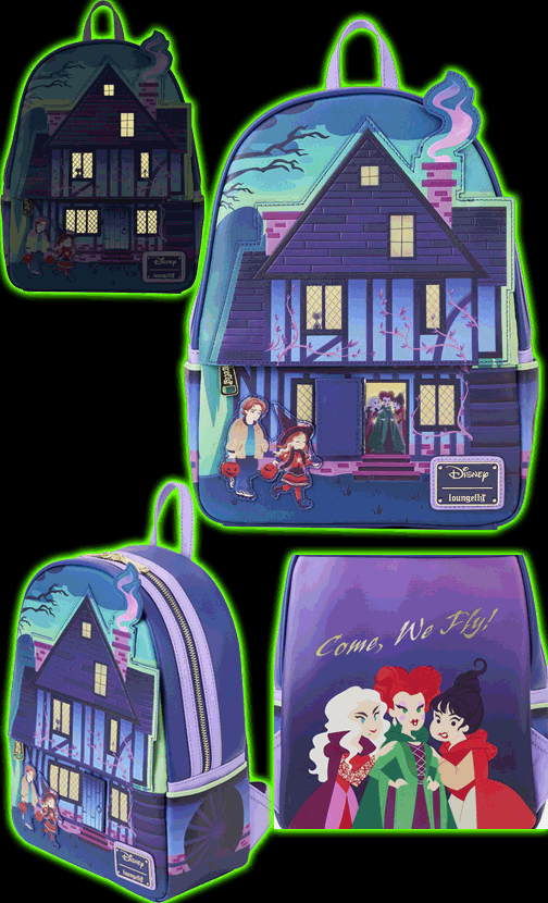 Hocus Pocus Sanderson Sisters House Glow-in-the-Dark Mini-Backpack