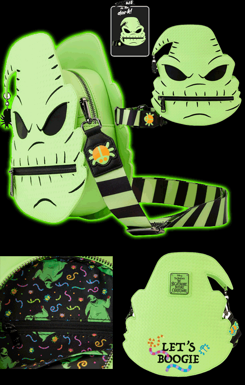 The Nightmare Before Christmas Oogie Boogie Glow-in-the-Dark Crossbody Purse