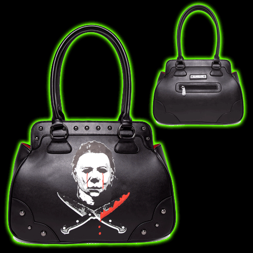 Michael Myers Crossed Knives Kisslock Handbag