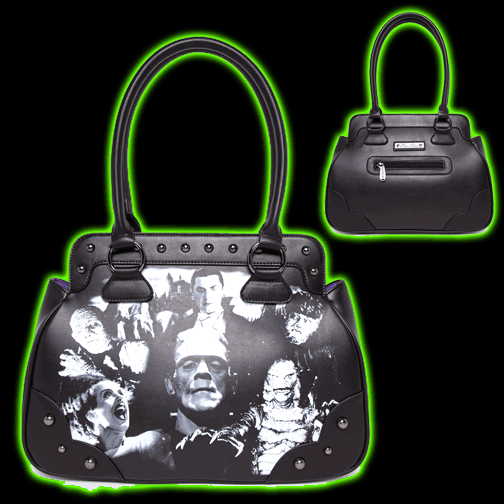 Universal Monsters Collage Kisslock Handbag