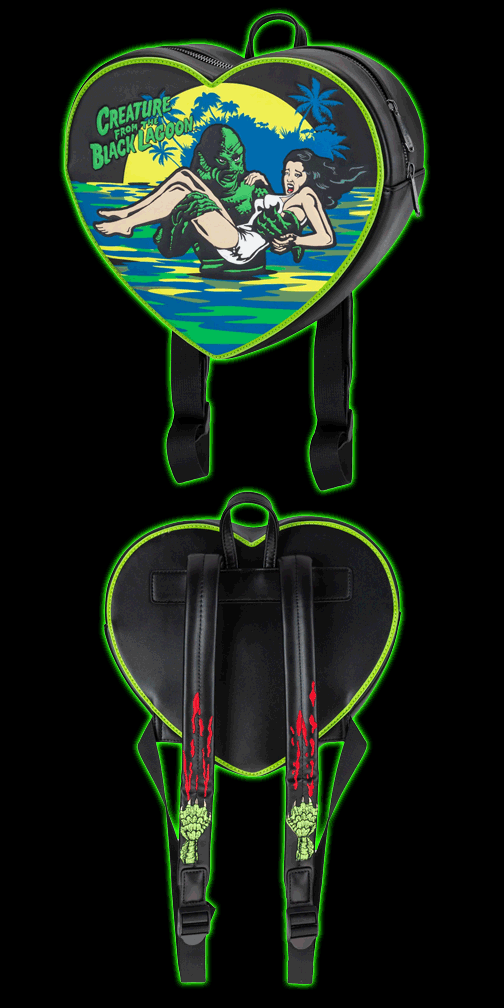 Creature From the Black Lagoon Heart Backpack