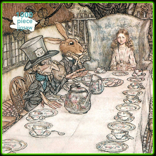 Alice in Wonderland Tea Party Puzzle by Arthur Rackham
