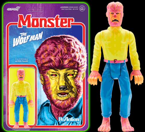 Universal Monsters ReAction Figure - The Wolf Man﻿ (Costume Colors)