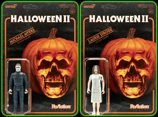 Halloween II - Michael Myers and  Laurie Strode ReAction Figure Set