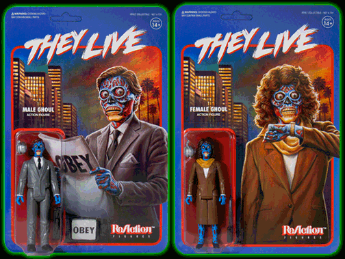 They Live Male and Female Alien ReAction Figure Set