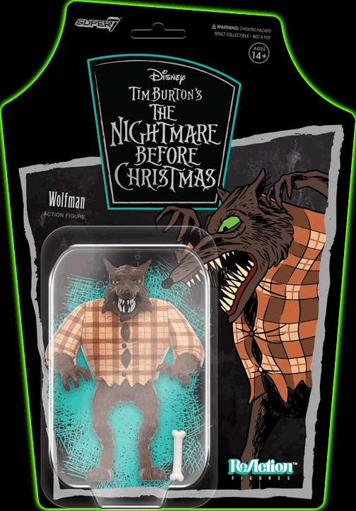 Nightmare Before Christmas Wolfman Reaction Figure