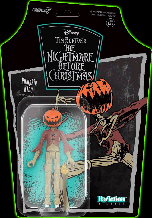 Nightmare Before Christmas Pumpkin King Reaction Figure