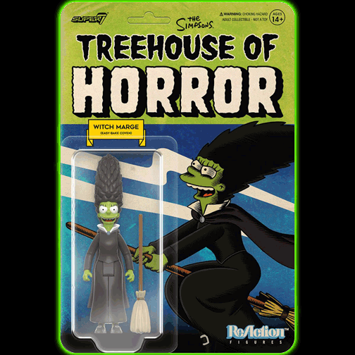 The Simpsons Treehouse of Horror Witch Marge Simpson 3 3/4-Inch ReAction Figure