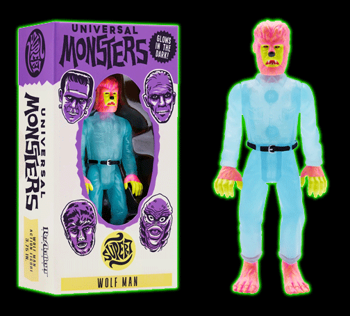 Super7 Universal Monsters The Wolf Man (Glow in The Dark Costume Colors)