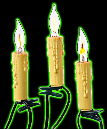 Flicker Flame Candle String Light Set