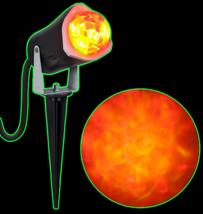 Fire And Ice RED & YELLOW LED Light Show Projector
