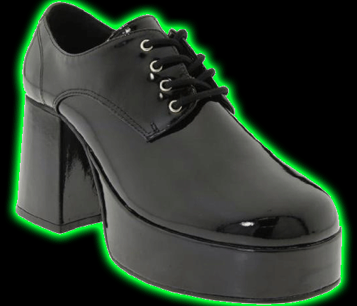 Mens Black Jazz Platfrom Shoes