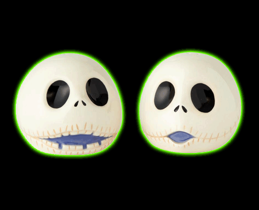 Jack Skellington Heads Salt and Pepper Shakers