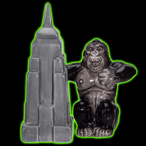 Kong and Empire State Bldg. Salt and Pepper Shakers
