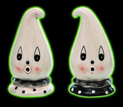 GHOST SALT & PEPPER SHAKER SET by Johanna Parker