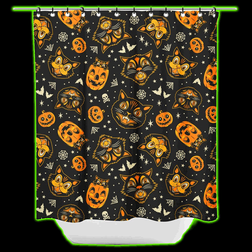 CLASSIC HALLOWEEN SHOWER CURTAIN