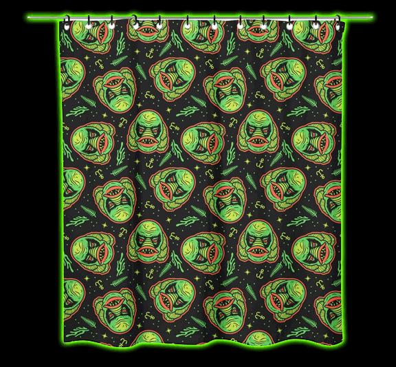 CREATURE FROM THE BLACK LAGOON SHOWER CURTAIN