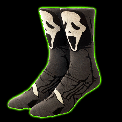 Scream Ghostface Mens Crew Sock