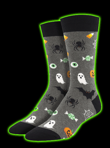 Mens Very Spooky Creatures Socks