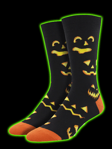 Mens Pumpkin Carving Socks