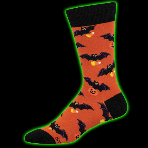GOING BATTY FOR CANDY MENS SOCKS