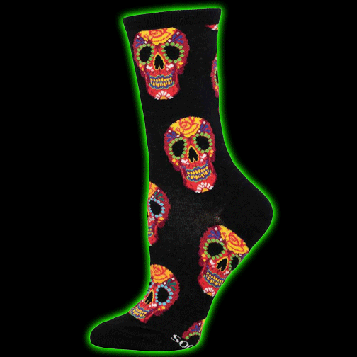 DIA DE LOS MUERTOS SKULL WOMENS SOCKS