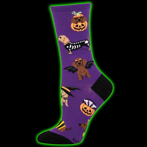 HALLOWEINER DOGS WOMENS SOCKS