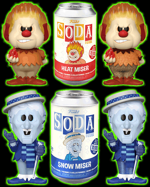 Vinyl SODA: Year Without Santa- Snow Miser and Heat Miser Set