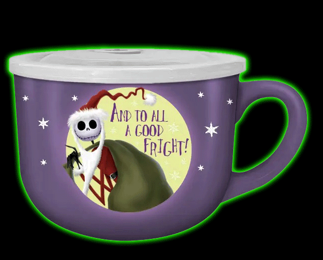 Nightmare Before Christmas 24oz Ceramic Soup Mug with Lid