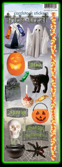 Trick Or Treat Cardstock Stickers