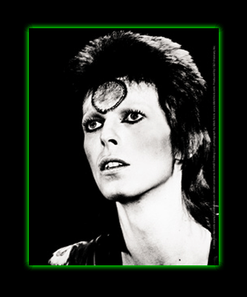 David Bowie Black&White Sticker