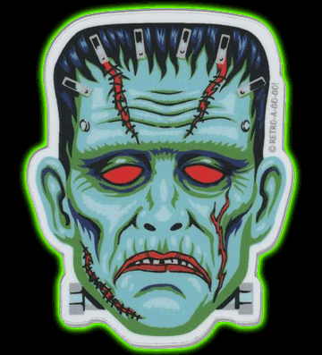 Cranky Frankie Vinyl Sticker