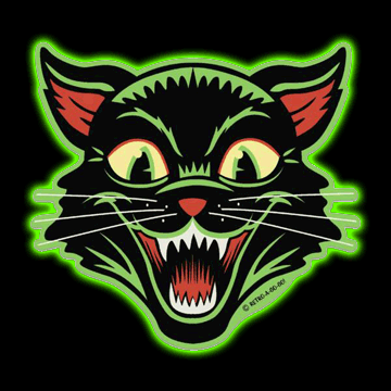 Frisky Kitty Vinyl Sticker