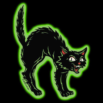 Scaredy Cat Vinyl Sticker